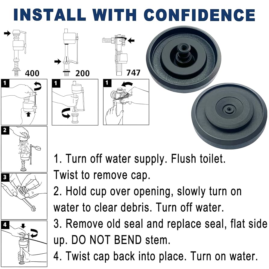 さおり専用 83143 Toilet Fill Valve Seal Replacement Part Compatible